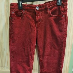 Red corduroy pants